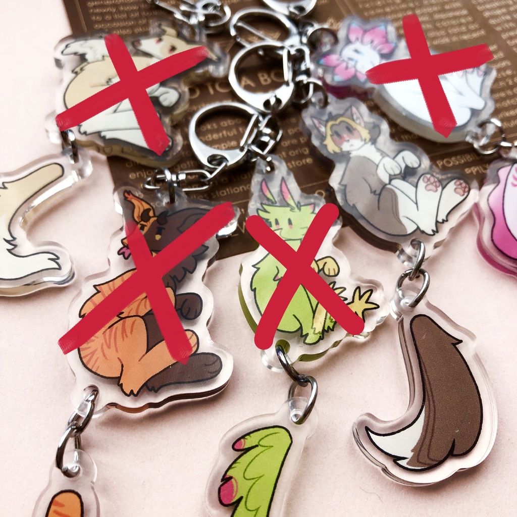 しっぽゆらゆらアクキー / Tail Wagging Charm