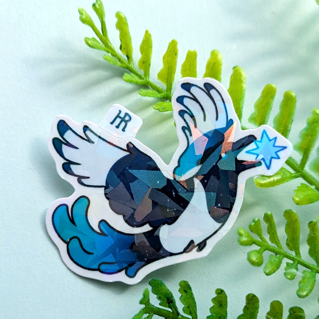 星とカササギシール / Star Magpie Sticker
