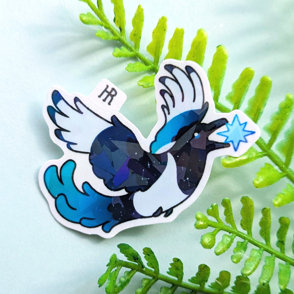 星とカササギシール / Star Magpie Sticker
