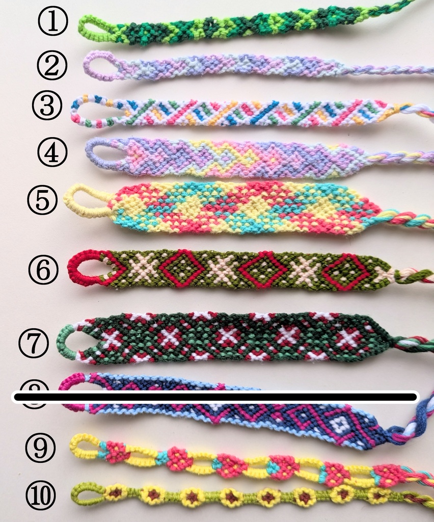 手作りミサンガ / Handmade Friendship Bracelets