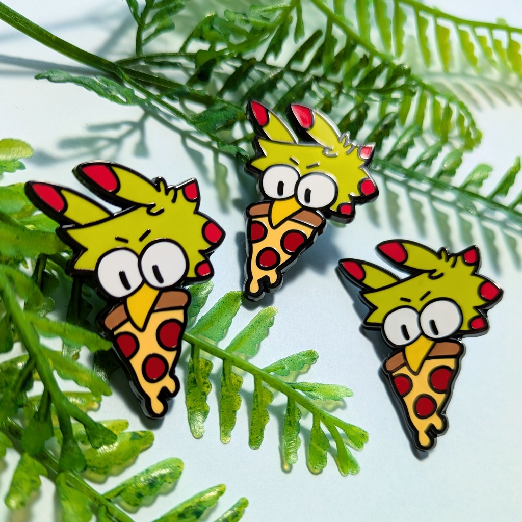 ピザ&鳩ピンバッジ / Pizza & Dove Pin