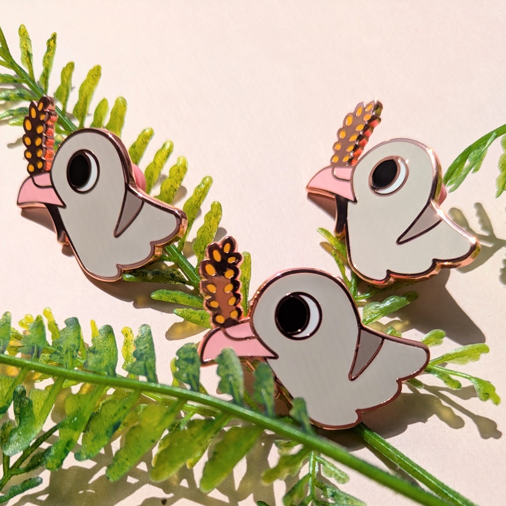 ピザ&鳩ピンバッジ / Pizza & Dove Pin