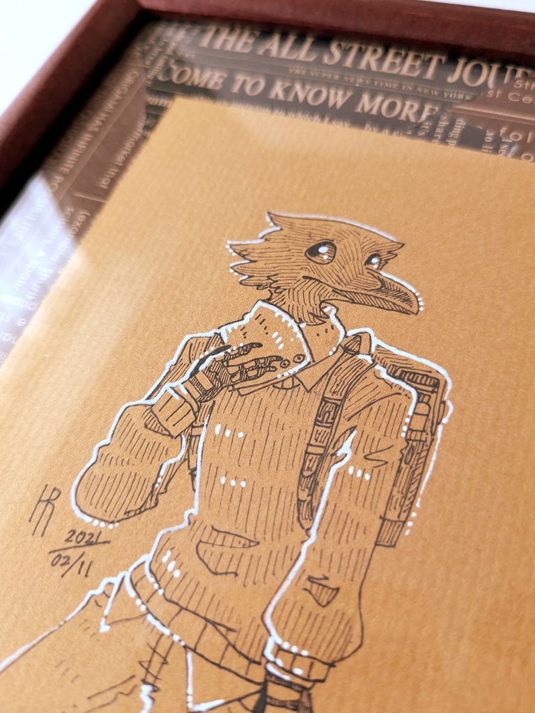 『マフラーのカラス』 / 『Crow in a Scarf』