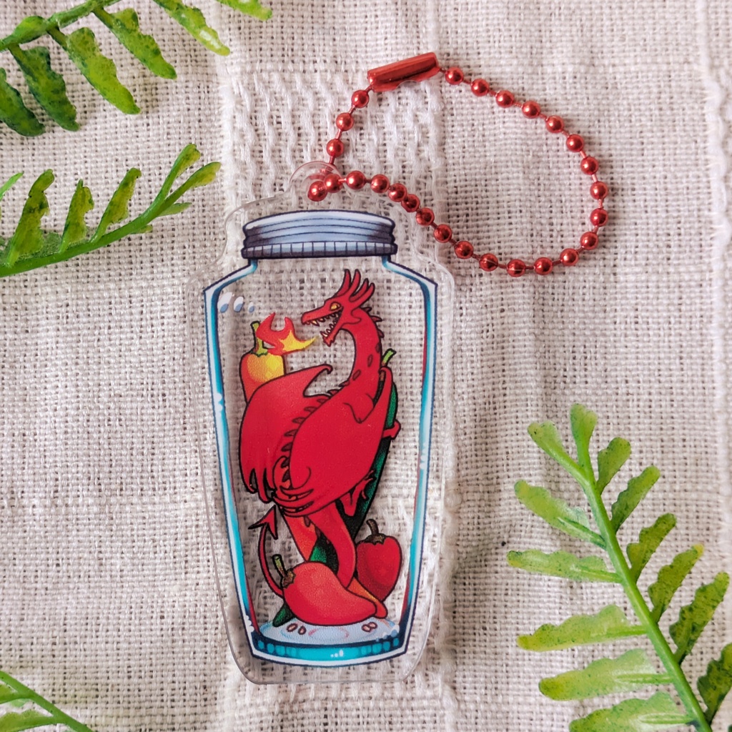 瓶詰めドラゴンアクキー / Bottled Dragon Charms