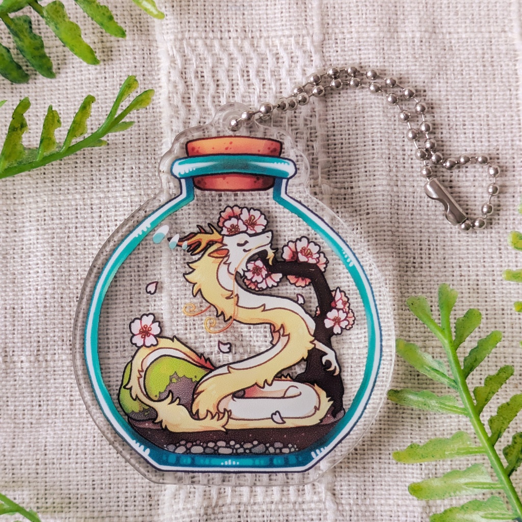 瓶詰めドラゴンアクキー / Bottled Dragon Charms