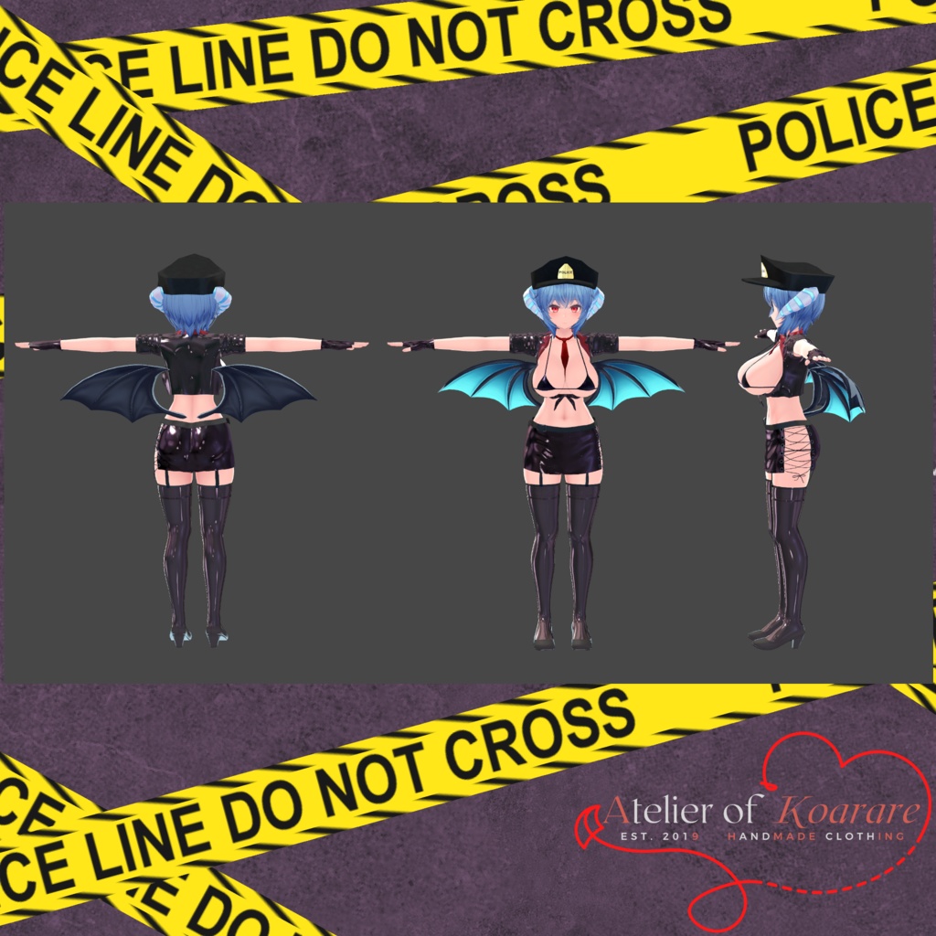 イメリスちゃん用衣装 「ブラックポリス」