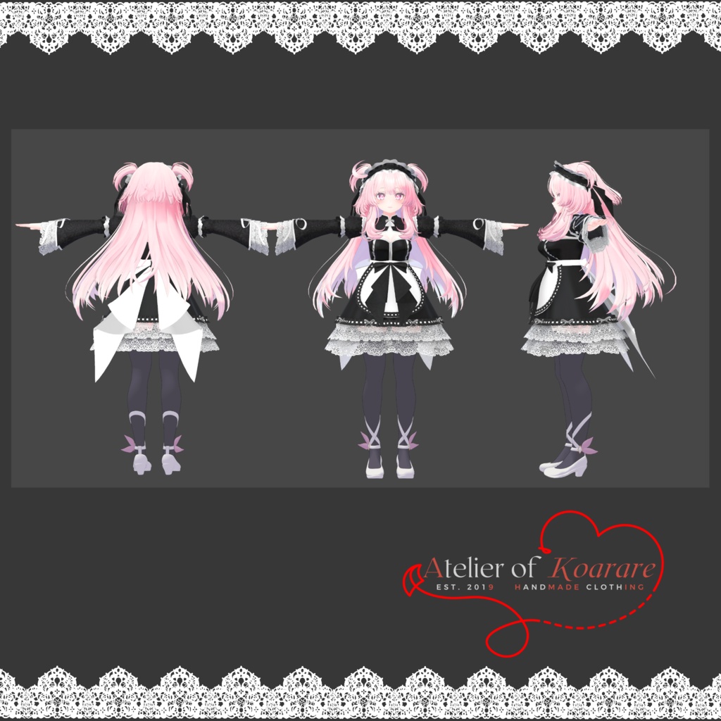 セレスティアちゃん用ゴシックメイド服 「フェ・ド ラ フィデリテ」