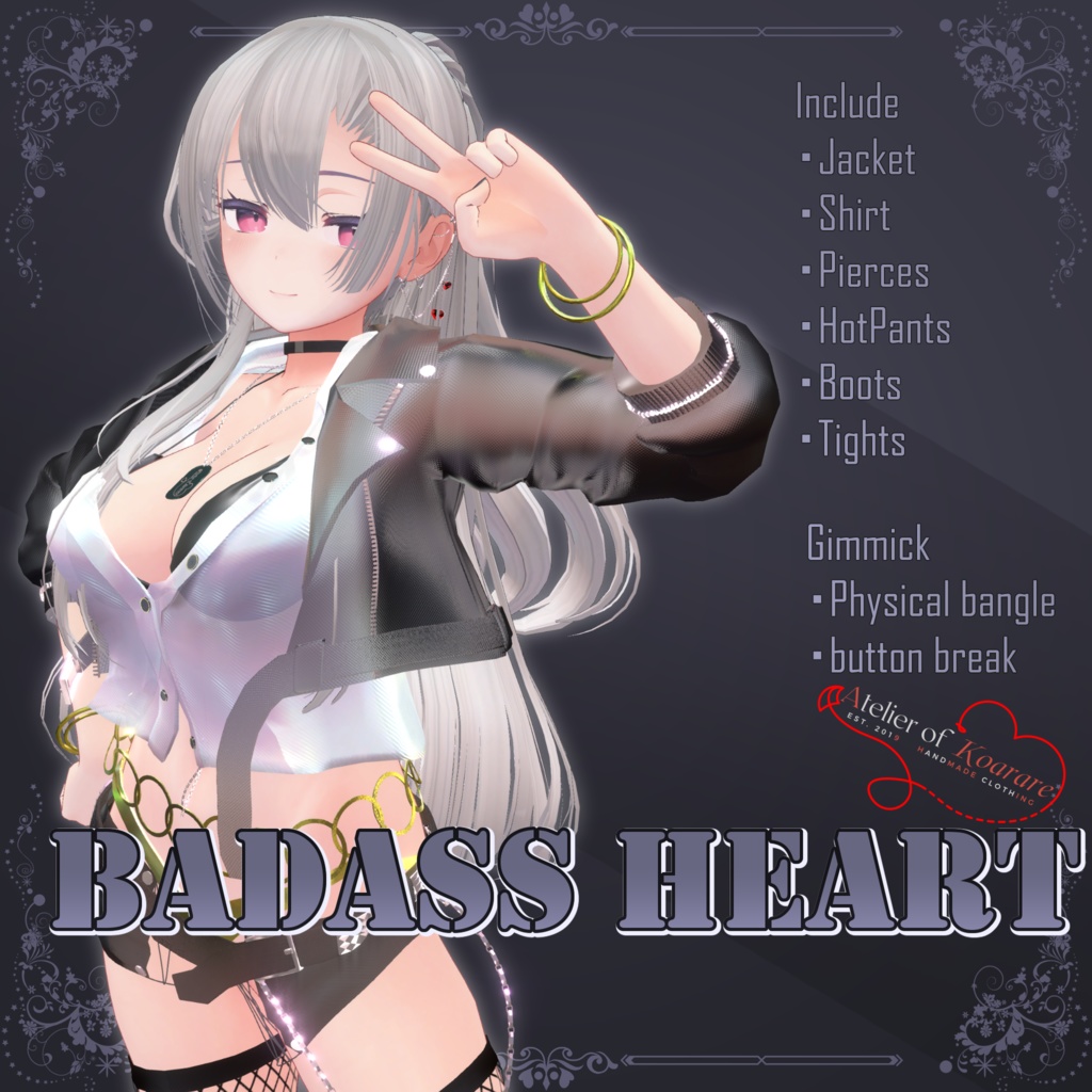 5アバター対応「BadassHeart」