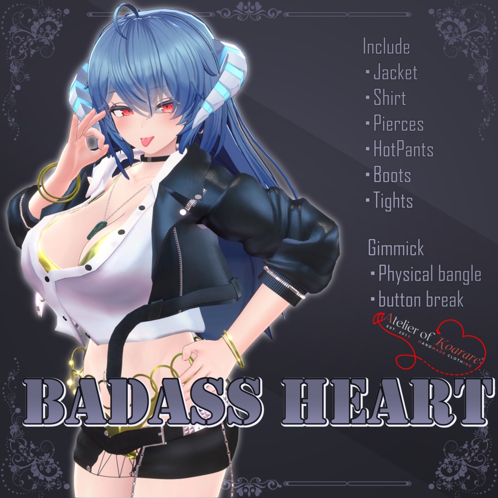 5アバター対応「BadassHeart」