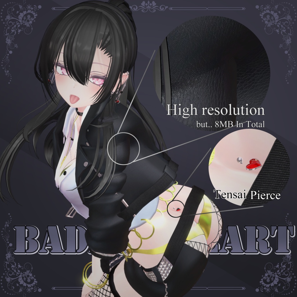 5アバター対応「BadassHeart」