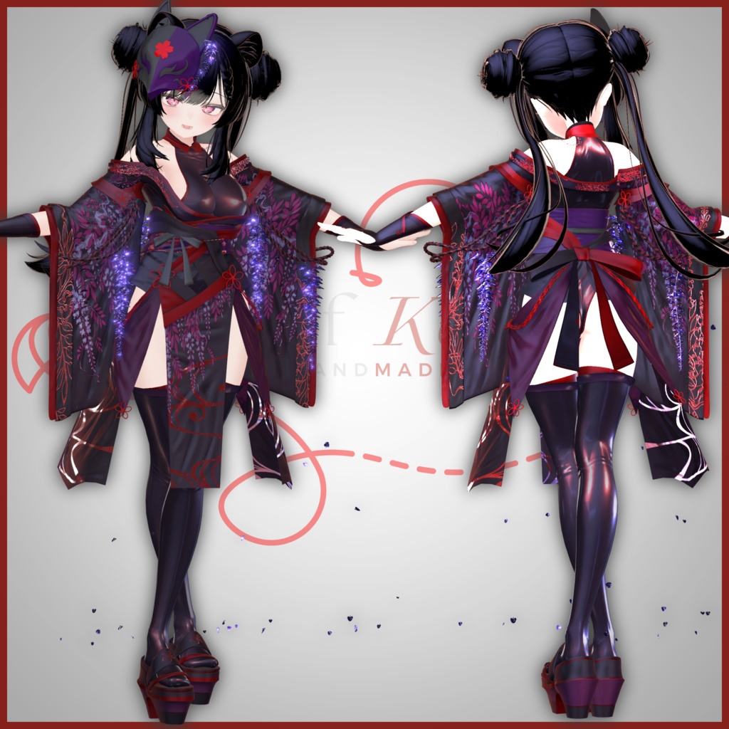 12アバター対応衣装「落花狼藉【絶】」