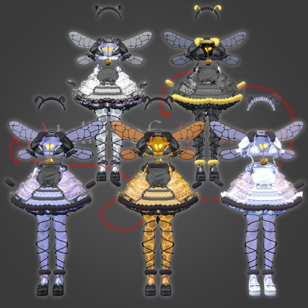 10アバター対応「めいどばち」