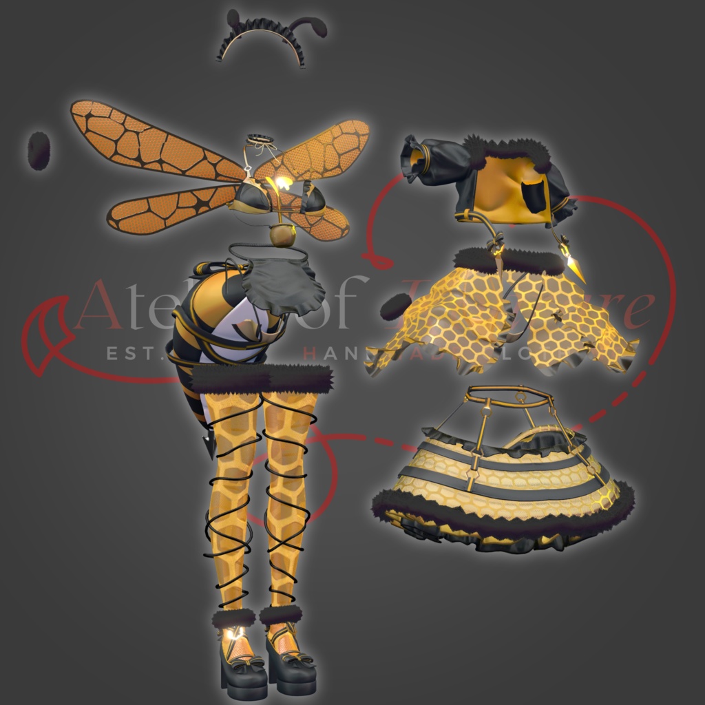 10アバター対応「めいどばち」