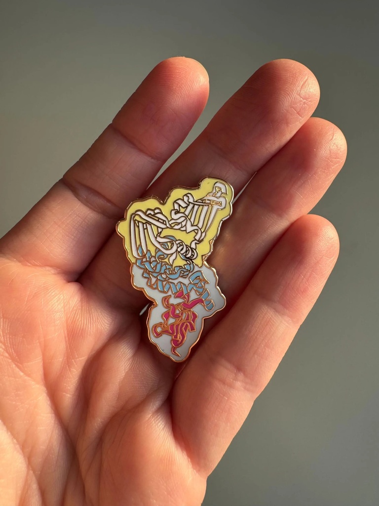 分子生物学のバッジ、タンパク質のバッジ、生命科学のバッジ、科学者のバッジ、ピン