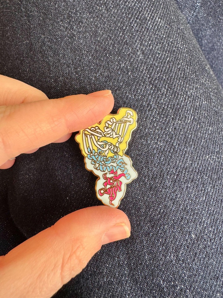 分子生物学のバッジ、タンパク質のバッジ、生命科学のバッジ、科学者のバッジ、ピン