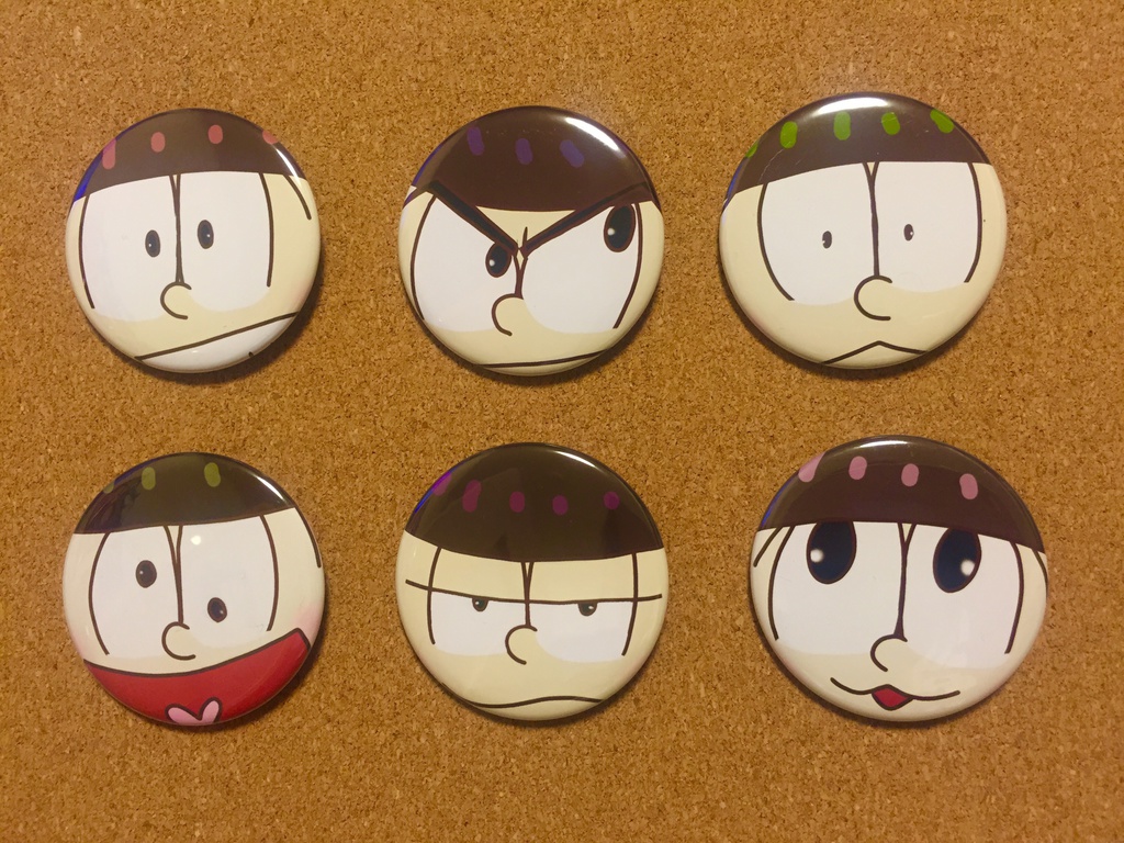 SIX SAME FACE★缶バッジ