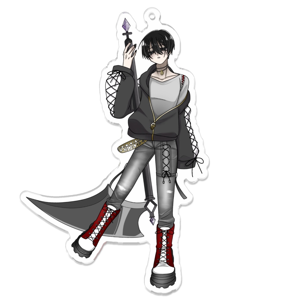 墓前あずま　アクリルキーホルダー