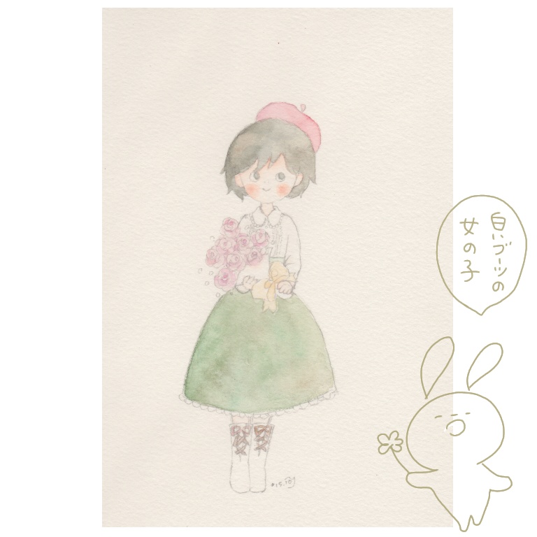 原画水彩ポストカード(プレゼントシリーズ)