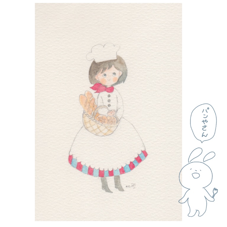 原画イラストポストカード(食べ物シリーズ)