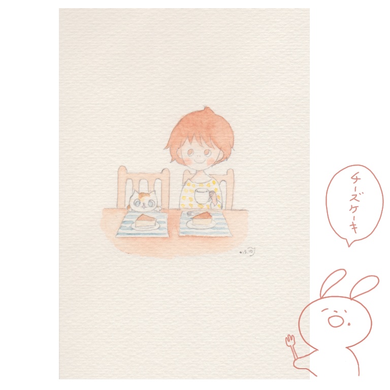 原画イラストポストカード(食べ物シリーズ)