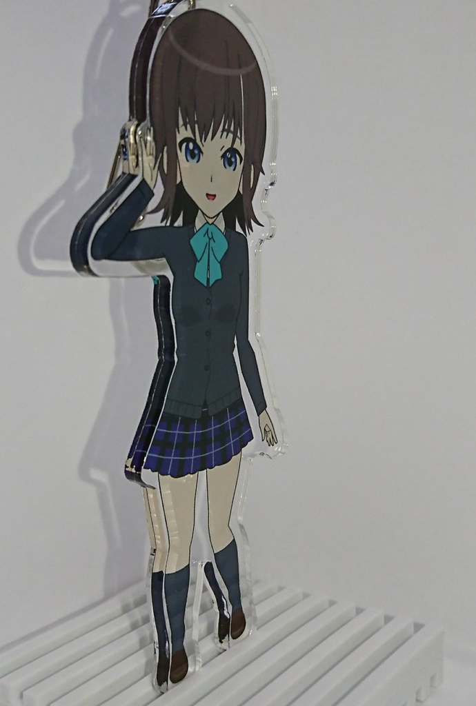 オリ娘 D02(メガネなし) ミニ絵 アクリルキーホルダー