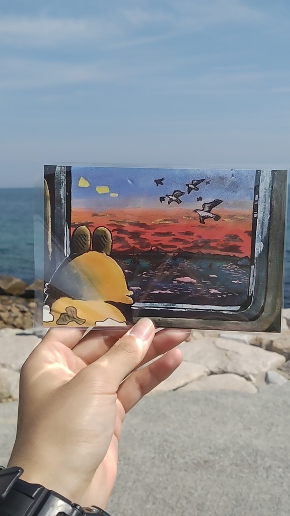 いぬちゃんポストカード「大槌島またね」