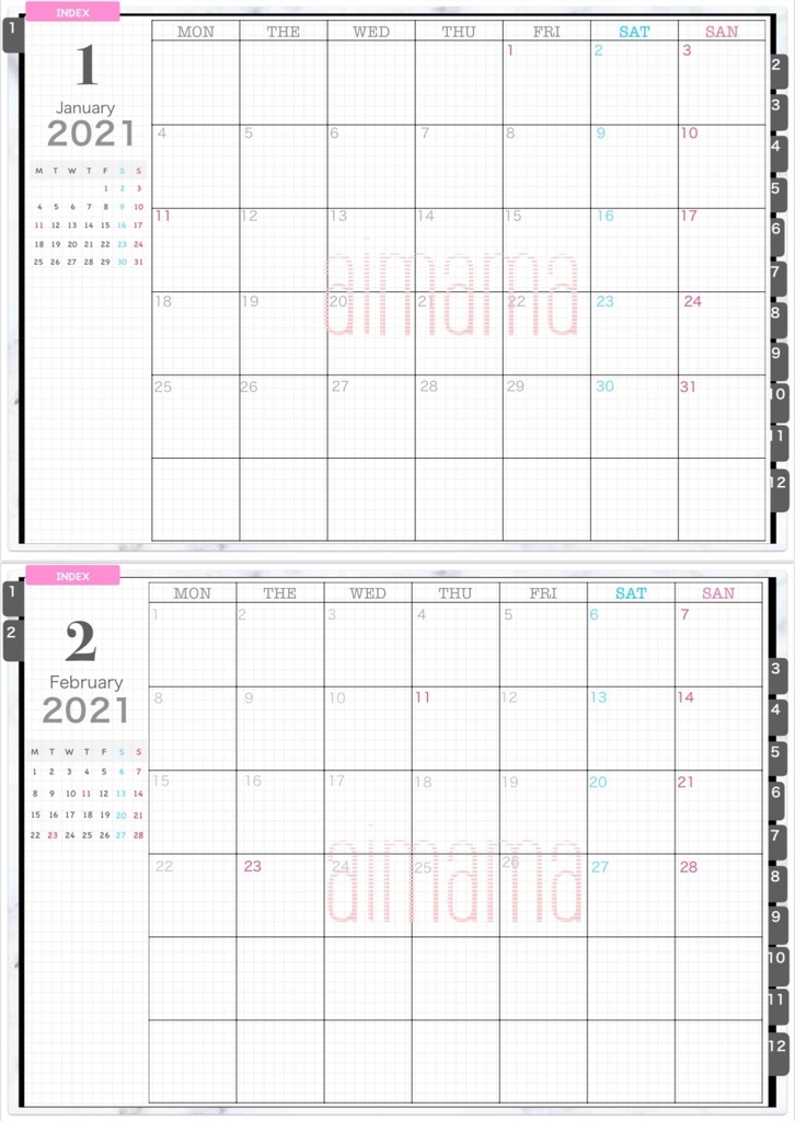 2021 デジタルプランナー PDF