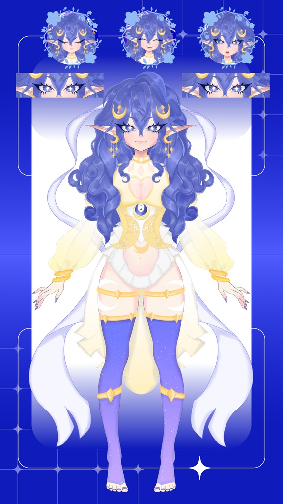 Dreamy Vtuber Model | Ready to Rig! ART ONLY