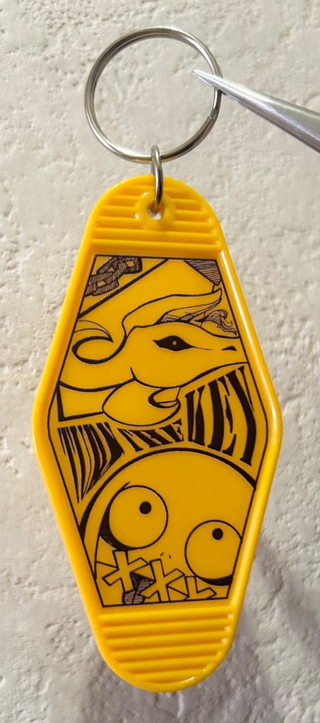 パラケルスモーテル型キーホルダー(イエロー)