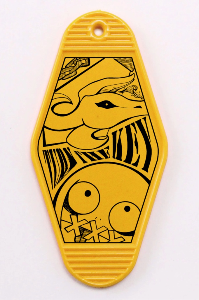 パラケルスモーテル型キーホルダー(イエロー)