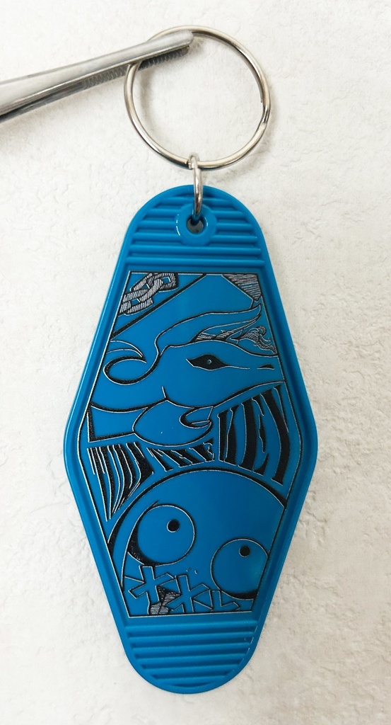 パラケルスモーテル型キーホルダー (ブルー)