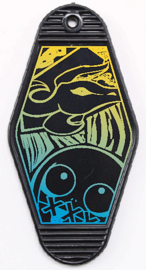 パラケルスモーテル型キーホルダー(グラデブラック)