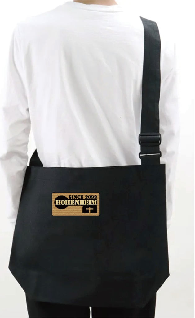 ABAワッペン付きビッグショルダーバッグ