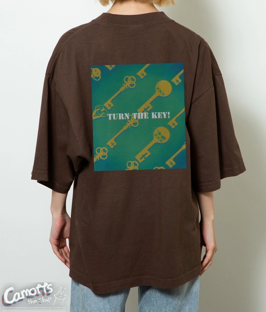 A.B.A鍵まみれTシャツ コーヒー色