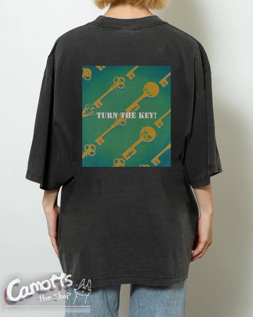 A.B.A鍵まみれTシャツ 黒胡麻ラテ色