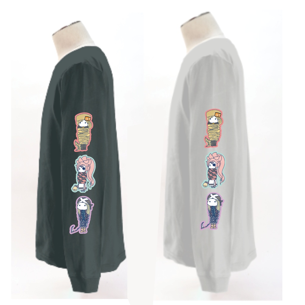 からまりました。大集合ロンt(グレー)