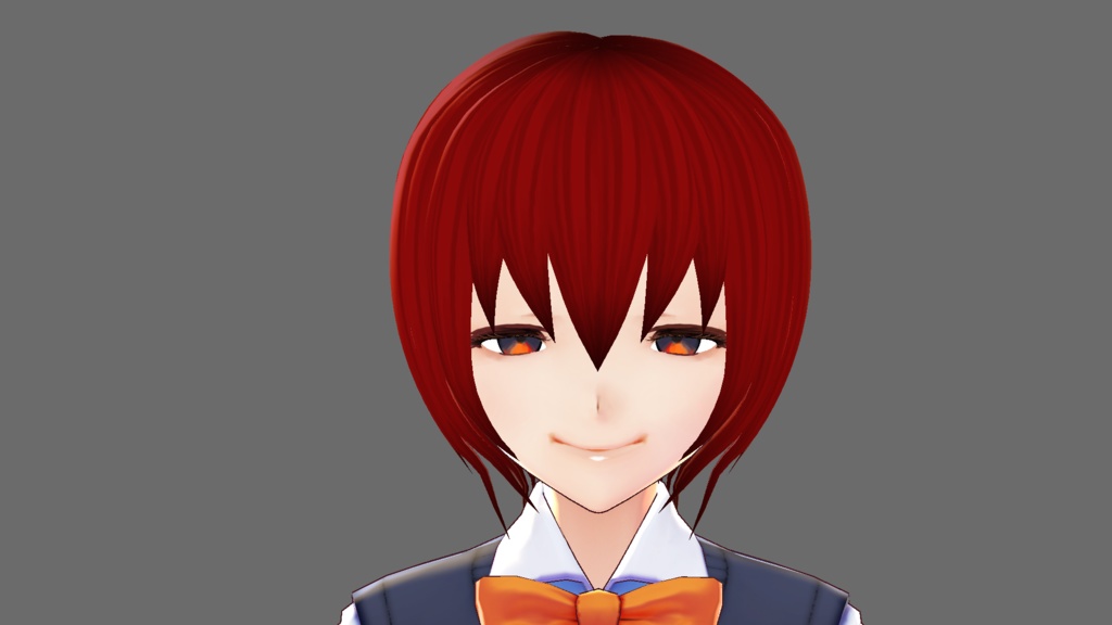 【Vroid】ハーフアップショート【ヘアプリセット】
