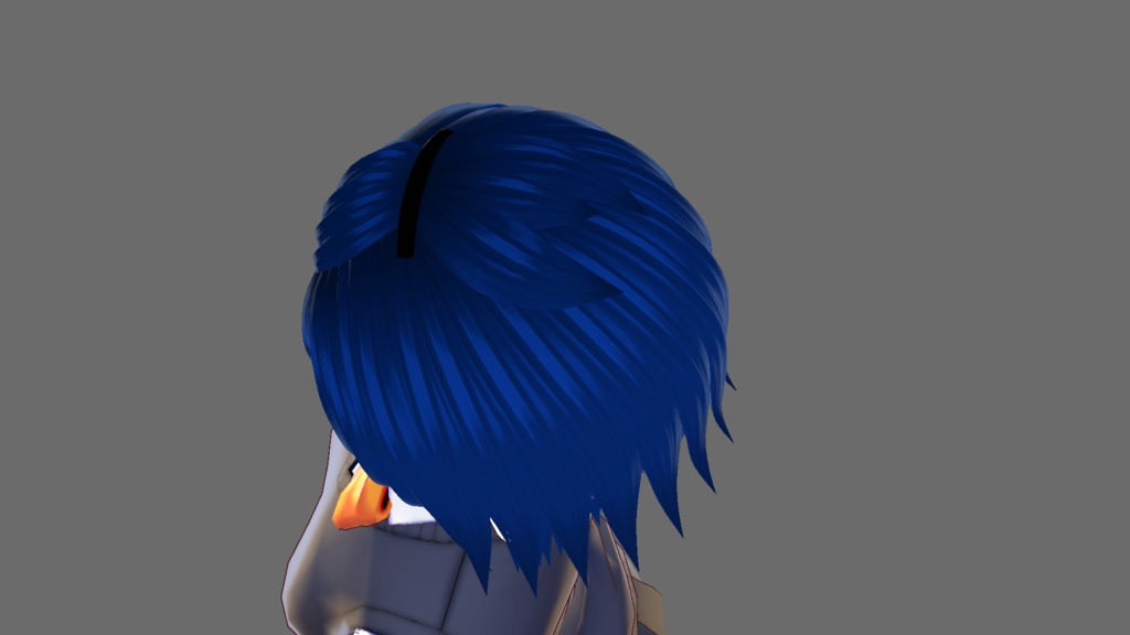 【Vroid】デコ出しポンパドールショート【ヘアプリセット】