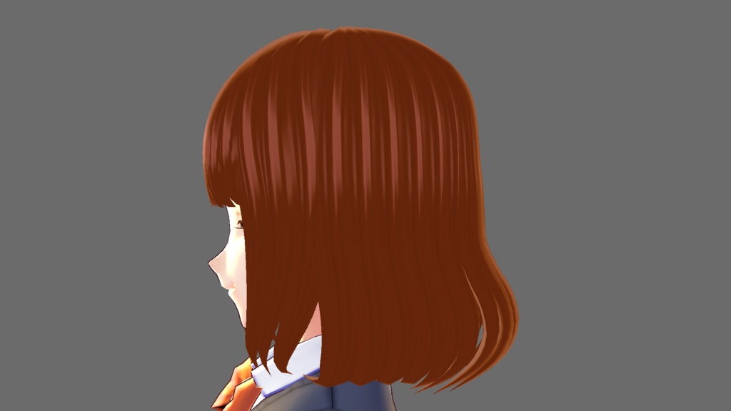 【Vroid】ゆるまきミディアムボブ【ヘアプリセット】