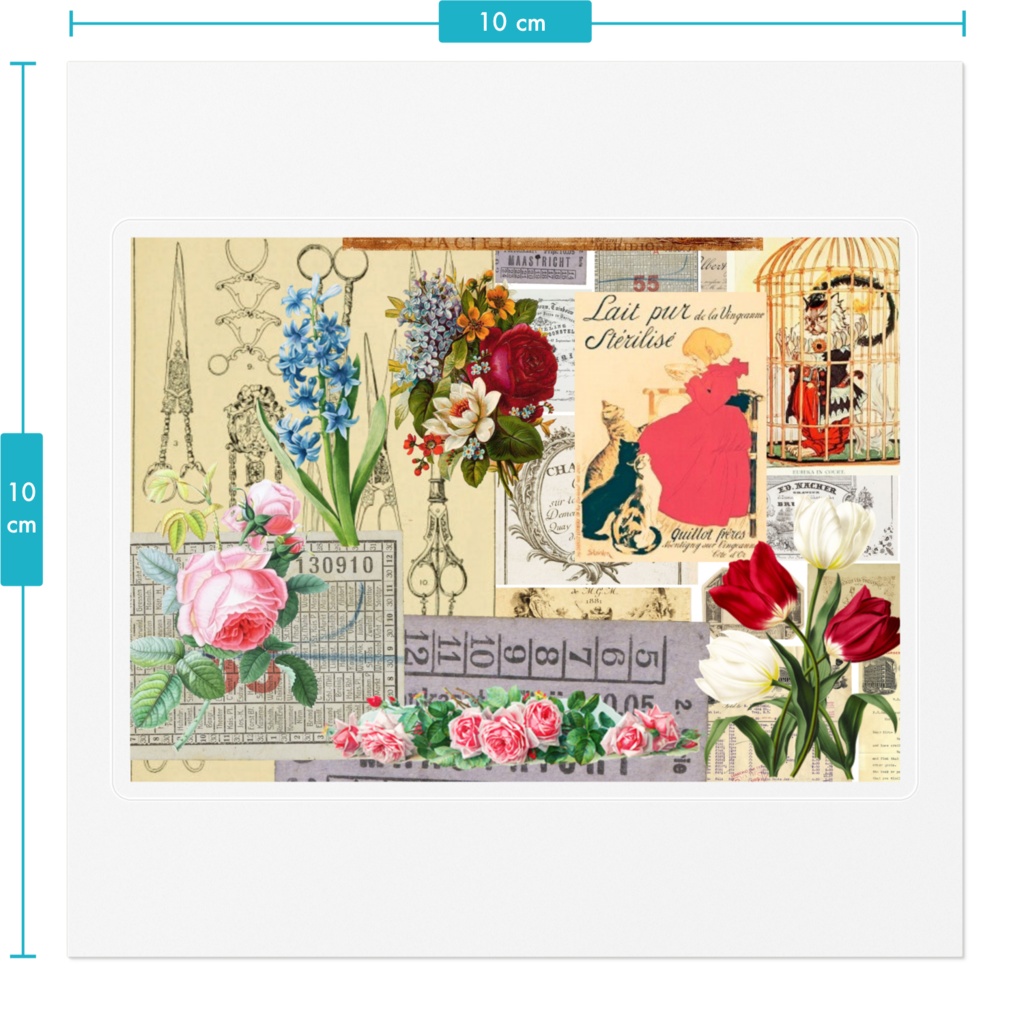 コラージュステッカー