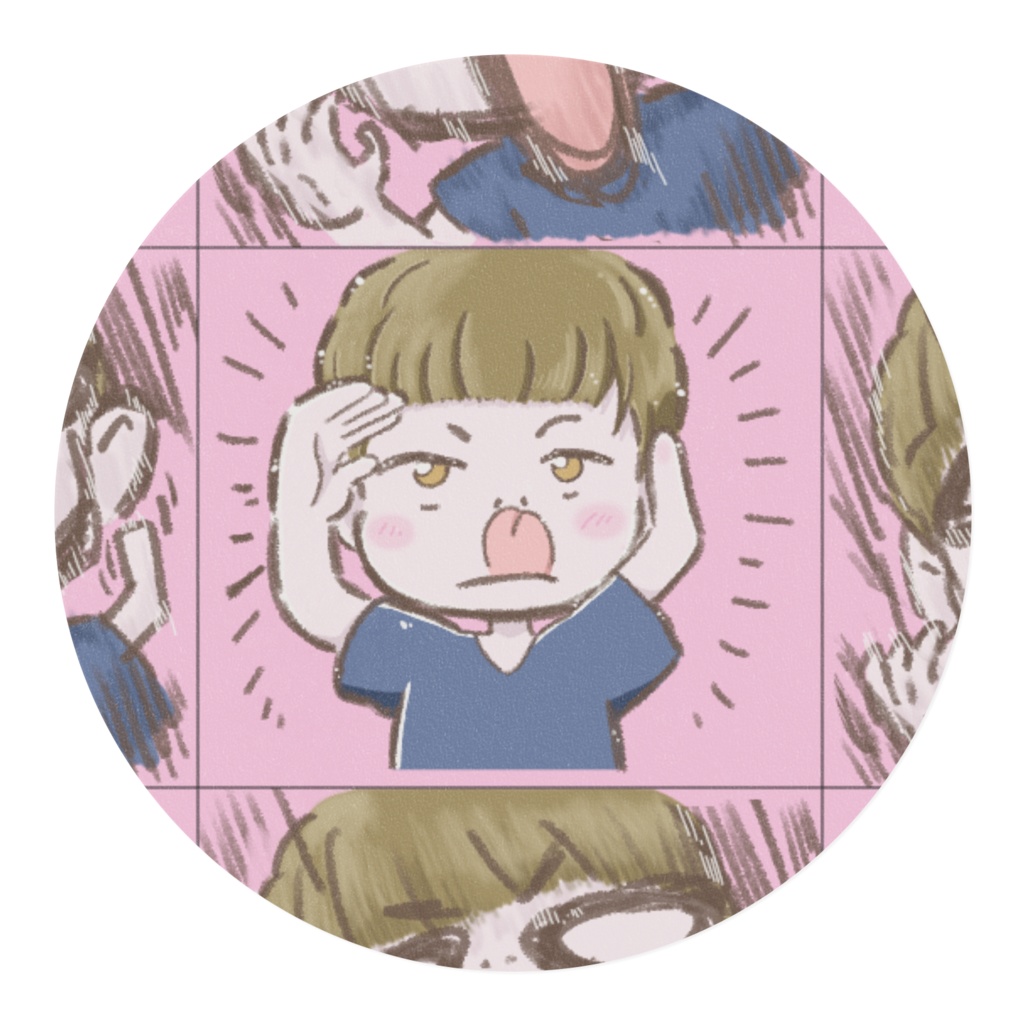 お手ての男の子 変顔マスキングテープ