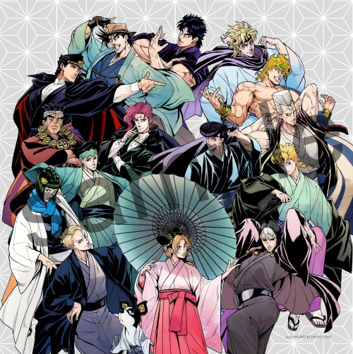 和装ジョジョ１巡目　ハンカチタオル