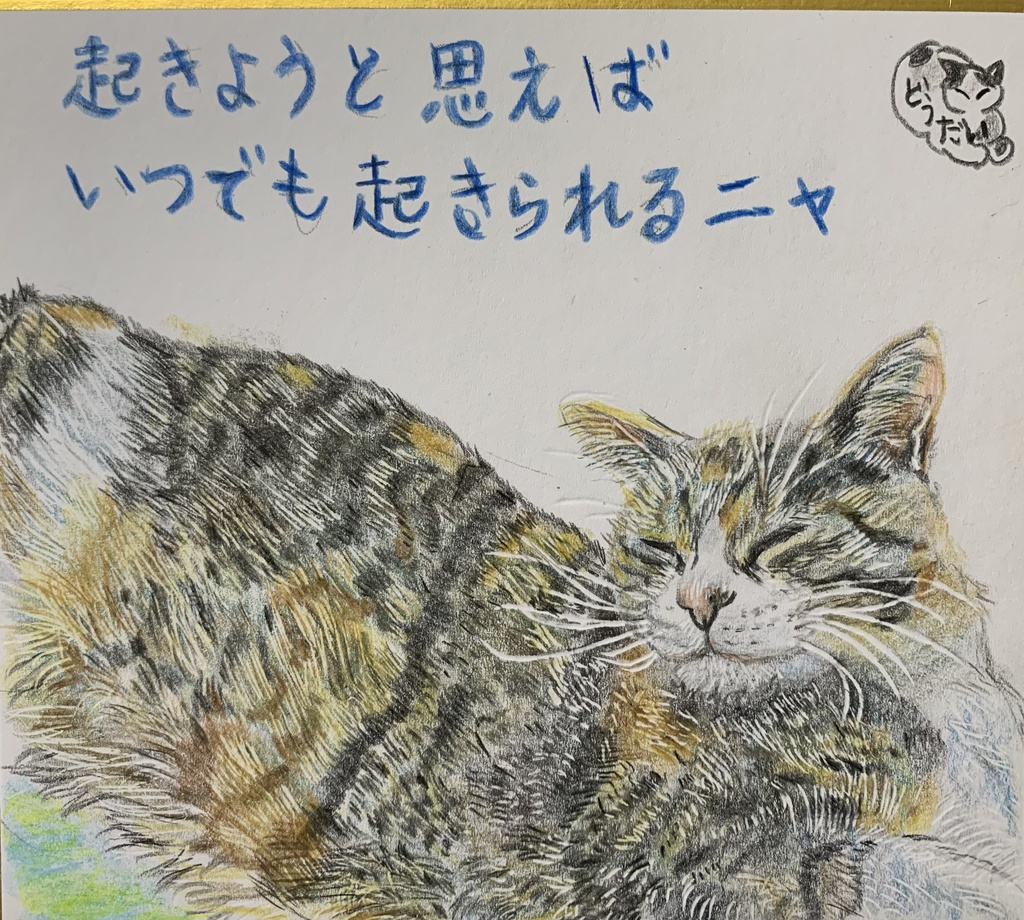 おきるきがないねこのえ　906