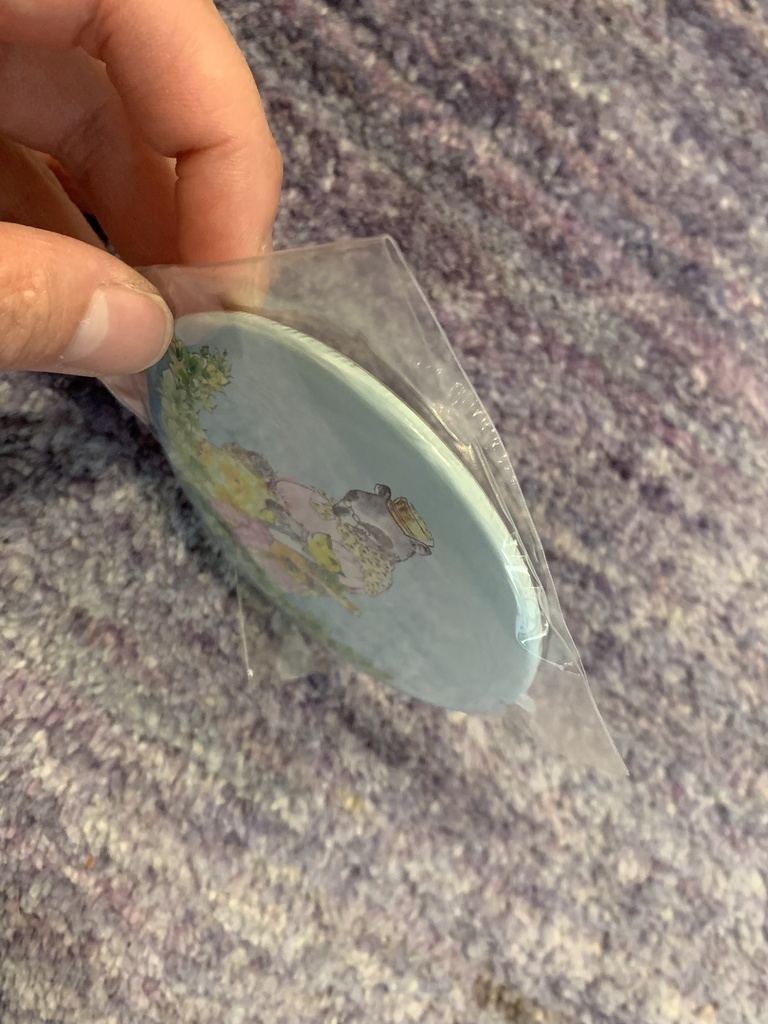 缶ミラー【オリジナルイラスト・アナグマさんとキツネくん】森の住民たち