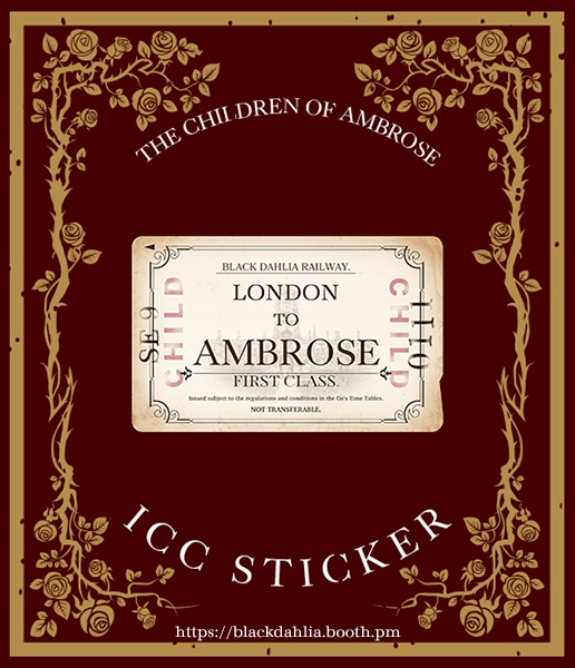 切符風ICカードステッカー【Ambrose】