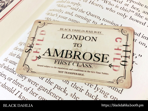 切符風ICカードステッカー【Ambrose】