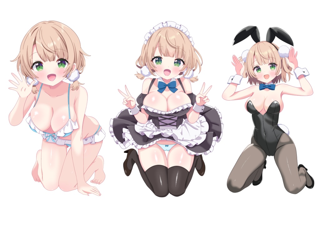 【非公式】しぐれういバニー＆水着＆メイド服【アクリルスタンド】