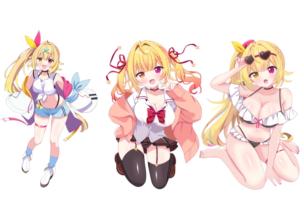 【非公式】星川サラ＆制服＆水着【アクリルスタンド】