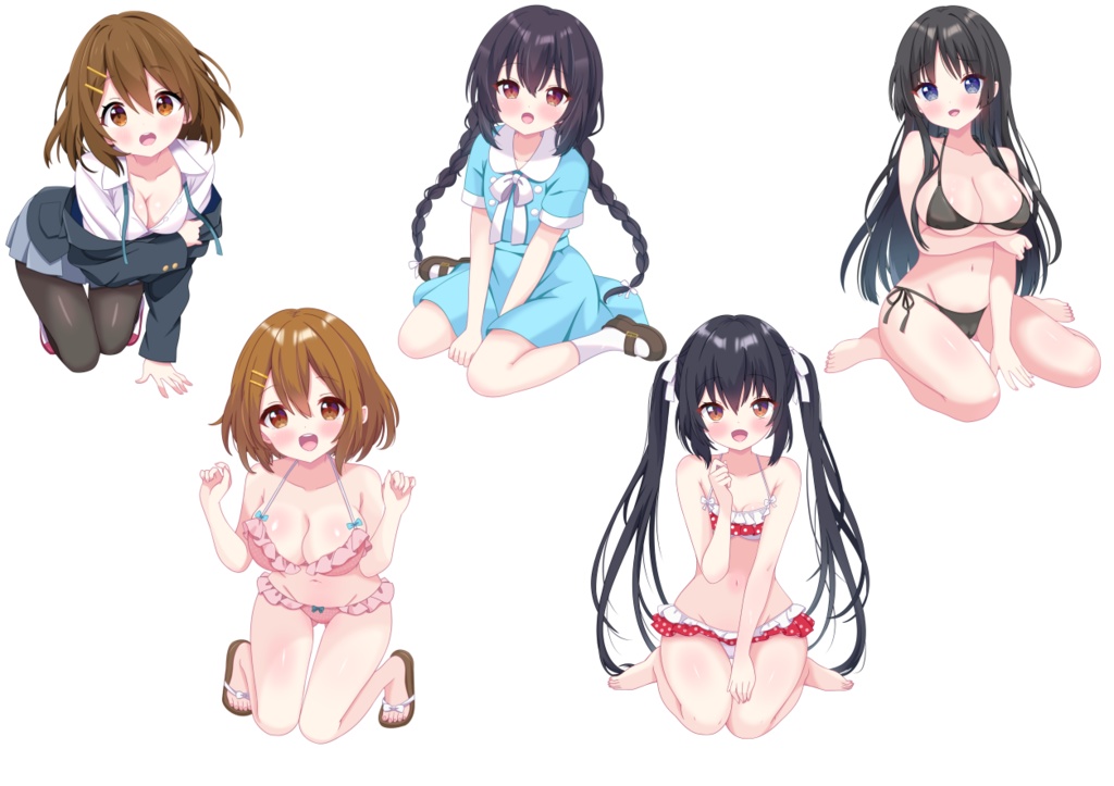 【非公式】けいおん！アクリルスタンド（アクスタ）中野梓、秋山澪、平沢唯