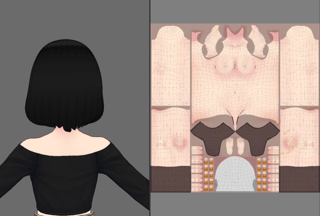 Vroid~ Free hair preset 3